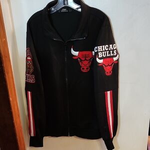 Chicago Bulls Black Jacket with Red Accents